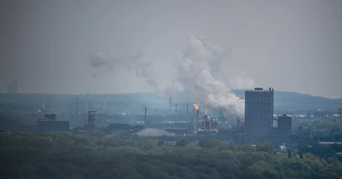 Essen. Stadtansicht im Ruhrgebiet