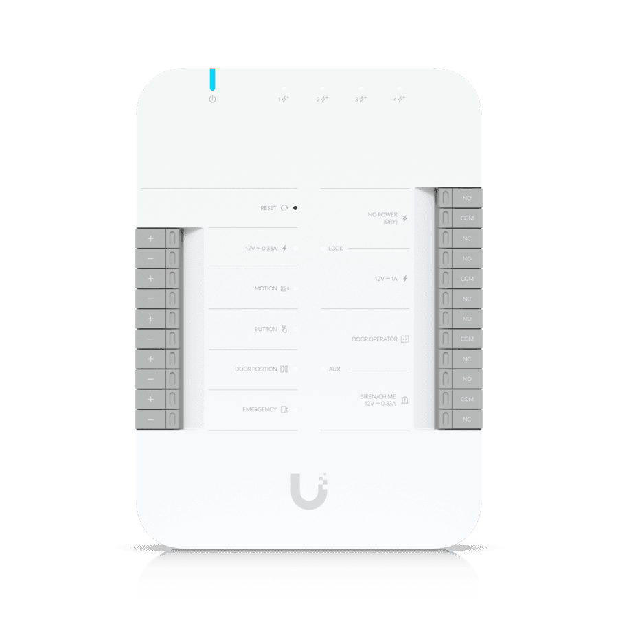 UniFi Access Door Hub, Türcontroller, von Stahlbergen installiert
